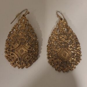 Gold-plated Filigree Earrings